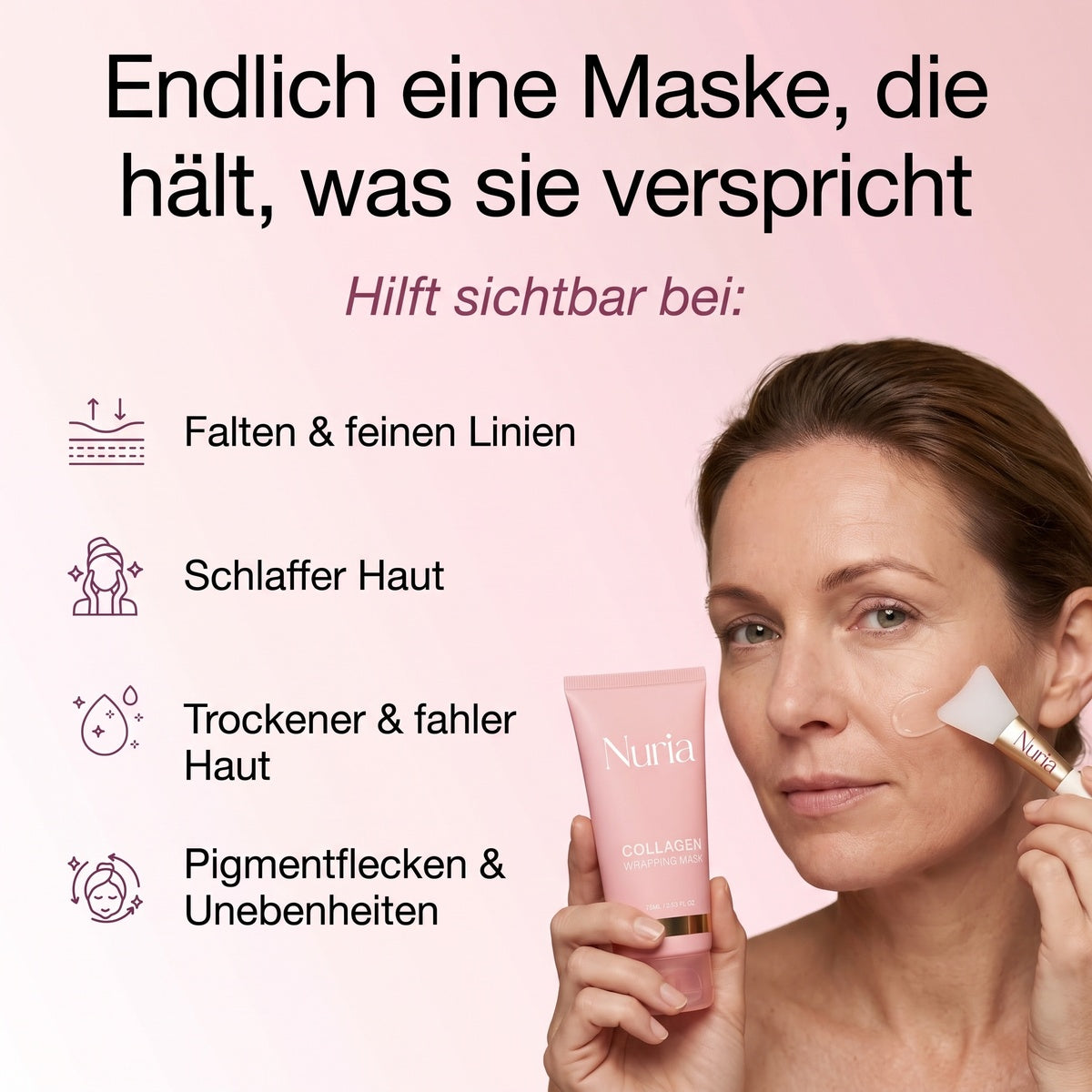 Bio-Kollagen-Maske + Pinsel